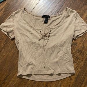 Forever 21 lace up crop top. Women’s size small.